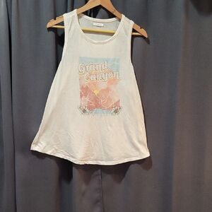 Grand Canyon Graphic Tank Top - Cream